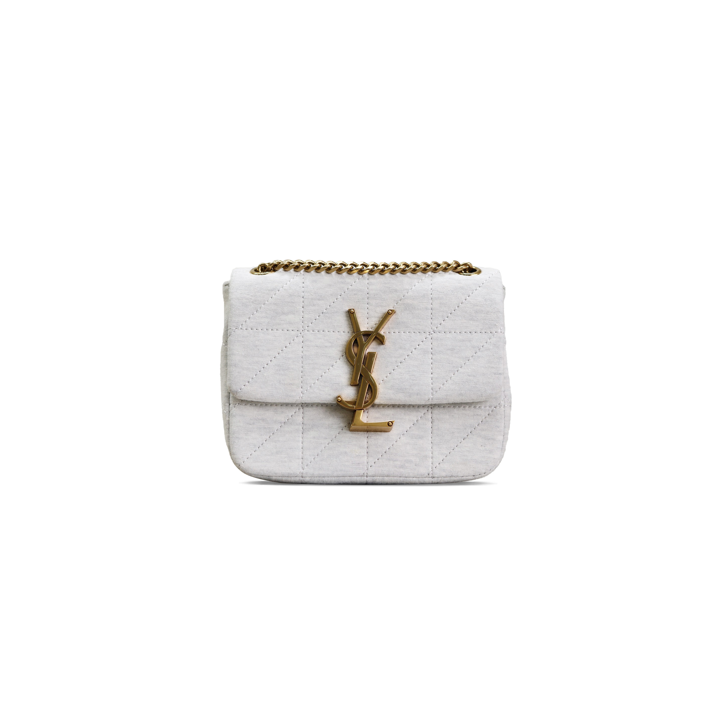 YSL JAMIE SMALL QUILTED SHOULDER BAG IN JERSEY 698162546632 (16*13*5cm)
